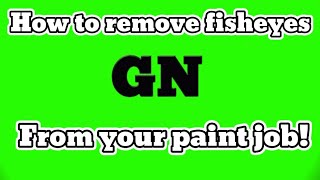 How to remove fisheyes from your paint job DIY AUTOBODYfisheye removal [upl. by Nellek]