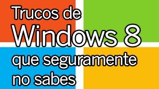 Windows 8 Trucos Captura de pantalla acceso rápido historial de archivos y restaurar [upl. by Esoryram]