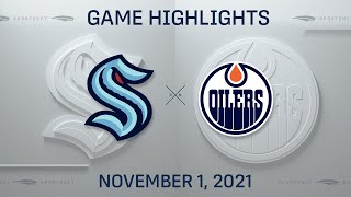 NHL Highlights  Kraken vsOilers  Nov 1 2021 [upl. by Moclam712]