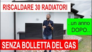 30 radiatori riscaldati senza GAS con la pompa di calore [upl. by Sirtemed]