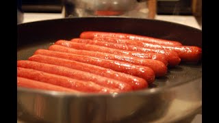 How to Cook Hot Dogs in Pan on Stove Top [upl. by Saidee]