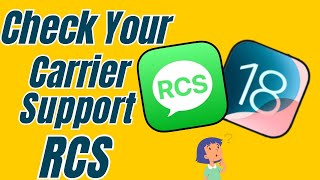 How to check if your carrier has enabled RCS support in iOS 18 RCS on iPhone [upl. by Seniag]