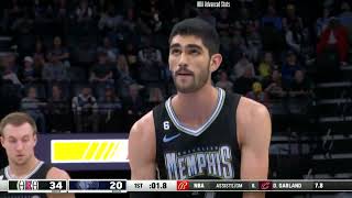 Santi Aldama 13 pts 8 reb 1 blk vs LA Clippers  20230331 [upl. by Karina]