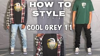 How To Style Cool Grey Air Jordan 11 Outfit Ideas [upl. by Arbmat472]