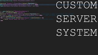 Custom Server System  Roblox Studio [upl. by Arrek]