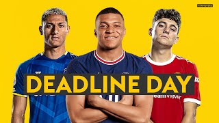 TRANSFER DEADLINE DAY LIVE ⏰ Latest on Mbappe Ronaldo Griezmann James amp Kounde 📝 [upl. by Diana]