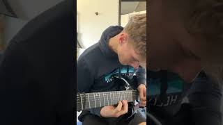 Lorna Shore  Pain Remains 1 Dancing Like Flames  Guitar Solo  Cover [upl. by Annoya]