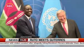 President Ruto holds talks with UN SecretaryGeneral [upl. by Eellah125]