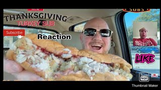 Reaction to Firehouse Subs NEW Thanksgiving Turkey Sub REVIEW Thanksgiving on a Bun brickeats [upl. by Haidabez]