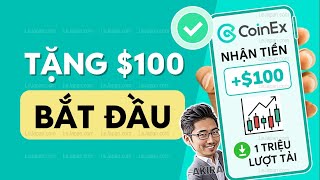 CoinEx Phần 1 Hướng dẫn Đăng ký App CoinEx nhận tiền 100 Cách sử dụng trên điện thoại Kiếm tiền AZ [upl. by Novyart]