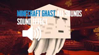 MINECRAFT GHAST ALL SOUNDS  SOUND EFFECT 1 HOUR [upl. by Carline]