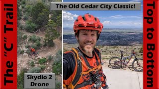 The quotCquot Trail  Full Descent Down Cedar Citys Old Classic  Mountain Biking Utah [upl. by Patrich]