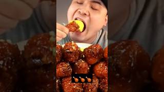 legpiece chicken yummycrunch eatingvideos food mukbang crispycrunch crunchyasmr [upl. by Namor]