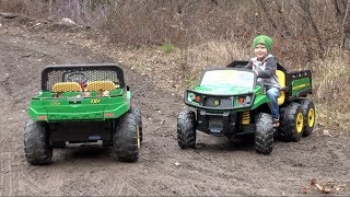 BOY LOVES working with JOHN DEERE GATORS [upl. by Korns82]