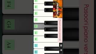 Pasoori piano version shorts song pianocover [upl. by Dael704]