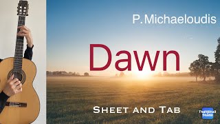 Dawn L’Aube by Panteleimon Michaeloudis Performance Tutorial with Sheet and Tab [upl. by Timothee446]