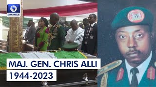 Maj Gen Chris Alli Former COAS Laid To Rest In Abuja [upl. by Jacquelyn]