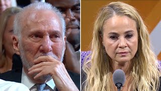 Becky Hammon Shares Emotional Moment w Coach Pop During Her HOF Speech ❤️ [upl. by Mittel787]