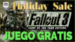 FALLOUT 3 GRATIS PARA SIEMPRE HOLIDAY SALE  JUEGO GRATIS DIARIO EPIC GAMES STORE  GRATIS PC [upl. by Earla223]