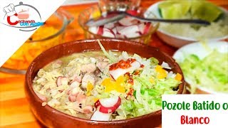 Como Hacer Pozole Blanco de Pollo y Cerdo [upl. by Wyndham]