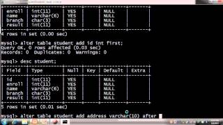 RDBMS MySql Beginner  1 DDLcreate databasecreate tablealter and drop in Hindi [upl. by Nerret]