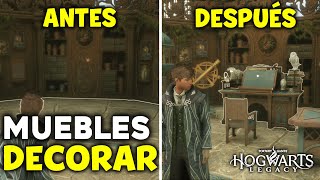 ✅ COMO DECORAR y ENCONTRAR MUEBLES en HOGWARTS LEGACY Guía Español [upl. by Molahs]