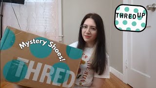 ThredUp Mystery 15 Pair Shoe Rescue Box UnboxingHaul [upl. by Laina]