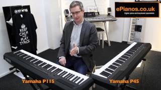 Yamaha P45 v P115 Comparison  What piano should I buy [upl. by Assek]