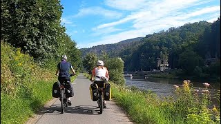 Cycling the River Elbe Melnik to Dresden via Terezin Litomerice and Decin [upl. by Adiaros]