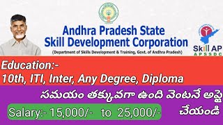 AP NEW JOBS UPDATES 2024APSSDC LATEST JOB NOTIFICATIONANDHRA PRADESH STATE SKILL DEVELOPMENT CORPO [upl. by Anirehtak]