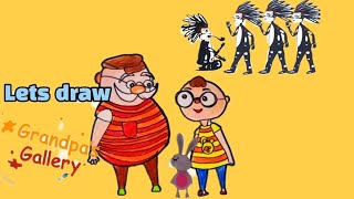 Lets Draw Grandpas Gallery characters BabyTV [upl. by Riorsson296]