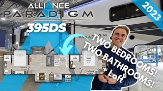 Discover the Spacious RV with 2 Bedrooms 2 Bathrooms and a Bonus Loft The Paradigm 395DS [upl. by Avivah]