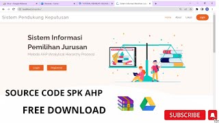 Source code sistem pendukung keputusan metode AHP  SPK AHP pemilihan jurusanFree download spk ahp [upl. by Tayib93]