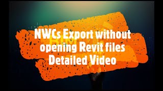 Auto Navis export without opening Revit files  BIM Guru [upl. by Oynotna110]