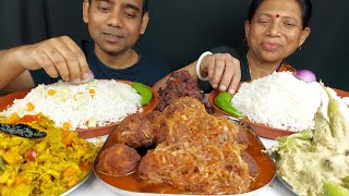 HEALTHY BENGALI LUNCH  DELICIOUS FOOD EATING SHOW [upl. by Annodal]