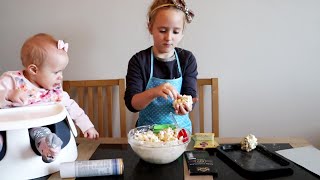 Popcorn Ghosts  The easiest treats to make with small Kids [upl. by Antin]