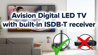 Avision Digital LED TV with builtin ISDBT receiver [upl. by Sherer]