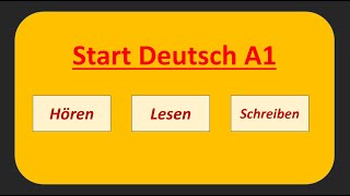 Start Deutsch A1 Hören Lesen und Schreiben modelltest mit Lösung am Ende  Vid  40 [upl. by Sara-Ann]