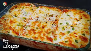 Veg Lasagna Recipe  How to make Lasagna  Easy Vegetable Lasagna  Lasagna From Scratch  Foodworks [upl. by Annauqahs]