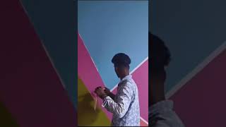 Wall designs aibro tape painting [upl. by Olifoet591]