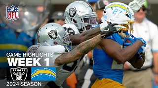 Las Vegas Raiders vs Los Angeles Chargers Game Highlights  NFL 2024 Season [upl. by Bergin]