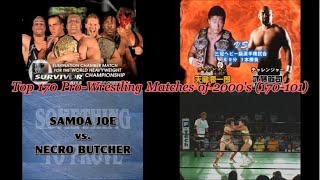 Top 170 ProWrestling Matches of 2000s 170101 [upl. by Job]