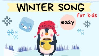 WINTER song for children  English and Preschool students  Easy vocabulary [upl. by Alikee]