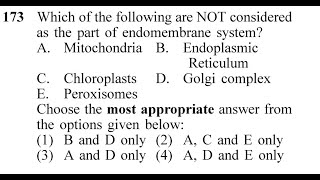 Which one of the following is not considered as a part of the endomembrane system [upl. by Nnav]