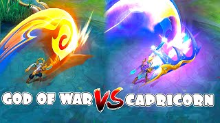 Martis Revamp Capricorn VS God of War Skin Comparison [upl. by Hortensia832]