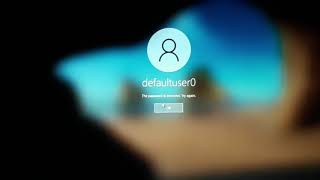 Install Windows 10  PROBLEM defaultuser0 password disappointment in microsoft company [upl. by Eilyak]