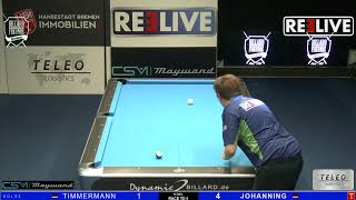 Jens Timmermann vs Nils Johanning Weser  Ems  BM Senioren  10Ball 2024 [upl. by Hajed815]