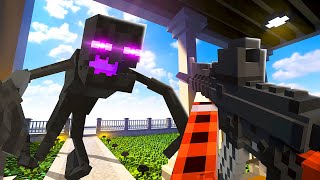 Mutant ENDERMAN Raids My House  Teardown Mods Gameplay [upl. by Niamert880]