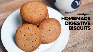 Homemade Digestive Biscuits  Added a minor twist to biggerbolderbaking Recipe [upl. by Annaeg887]