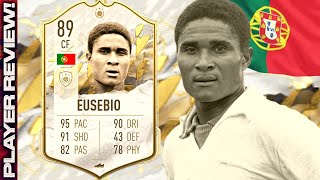 FIFA 22 EUSEBIO PLAYER REVIEW  89 BABY ICON EUSEBIO REVIEW  FIFA 22 ULTIMATE TEAM [upl. by Ashman150]